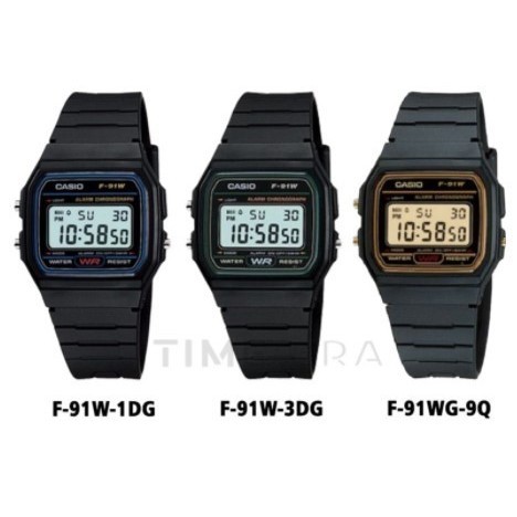 Jual Casio Original F 91W 1D F 91W 3D F91W 1Dg F91Wg 9Q Jam Tangan Shopee Indonesia
