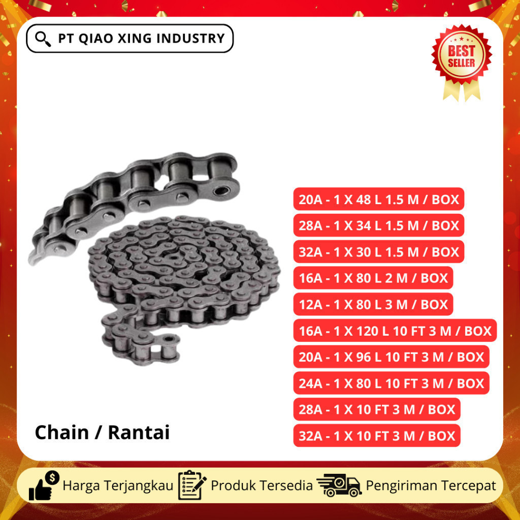 Jual Chain / Rantai 1.5 Meter 16A-2X60L | Shopee Indonesia