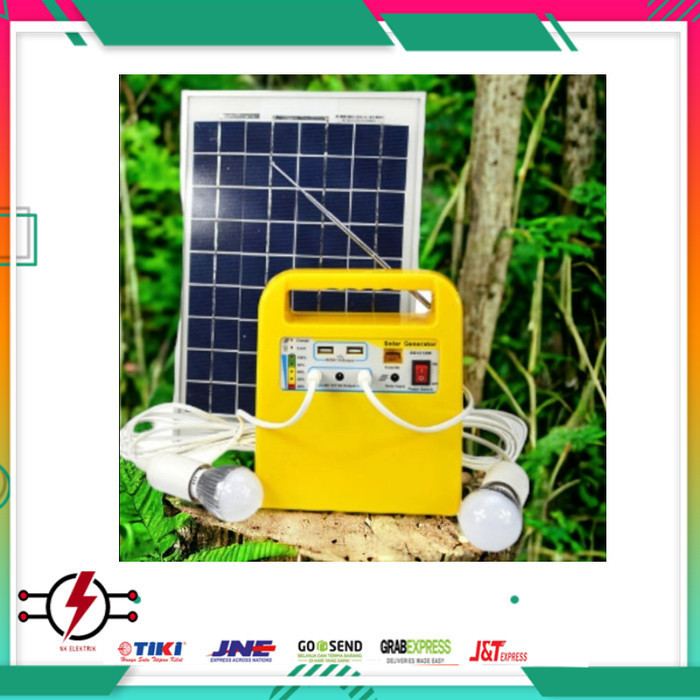 Jual Paket SHS 10WP Solar Home System 3 Lampu Solar Generator Lighting ...