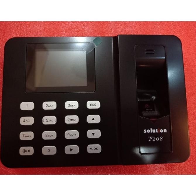 Jual Mesin Absensi P208 / Fingerprint P208 / Solution P208 MRM | Shopee ...