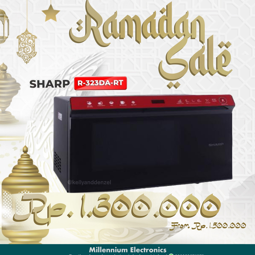 Jual SHARP R-323DA-RT 323 DA SOLO Microwave Oven Digital 23L 23 L ...