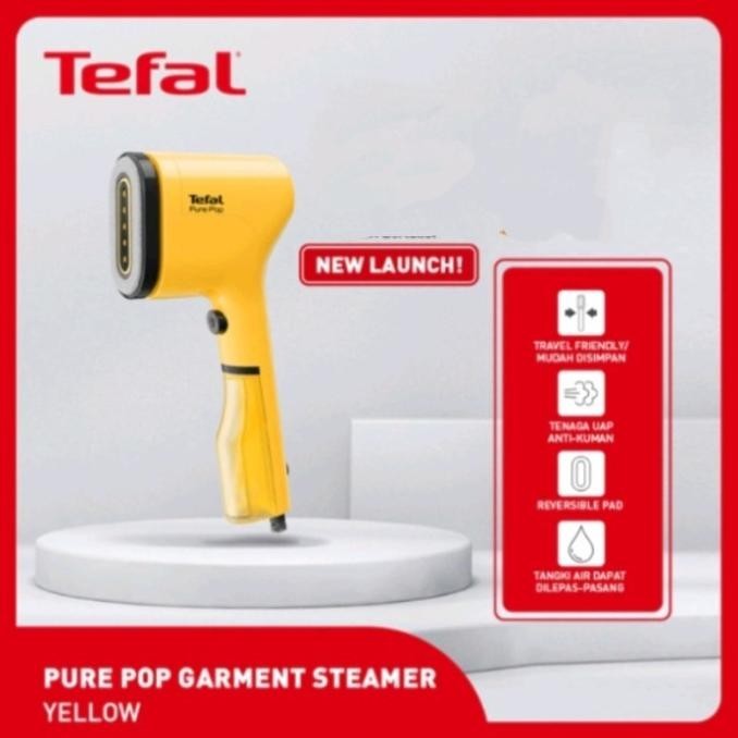 Jual TEFAL SETRIKA UAP PURE POP GARMENT STEAMER WARNA KUNING 2807T ...