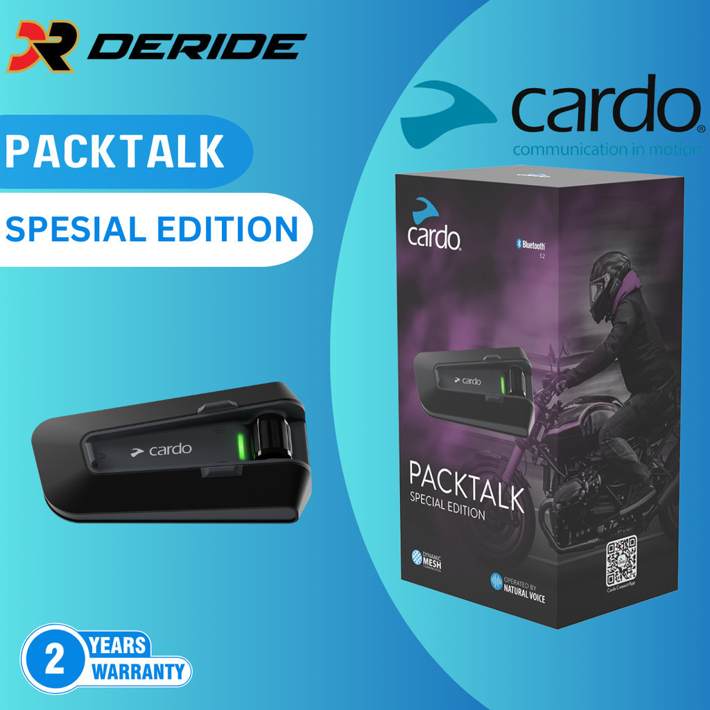 Jual DERIDE Interkom Motor CARDO Packtalk Special Edition Intercom ...