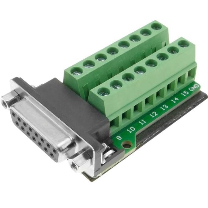 Jual Murah (1 pcs) Adapter connection DB15 Female to 16-pin terminal ...