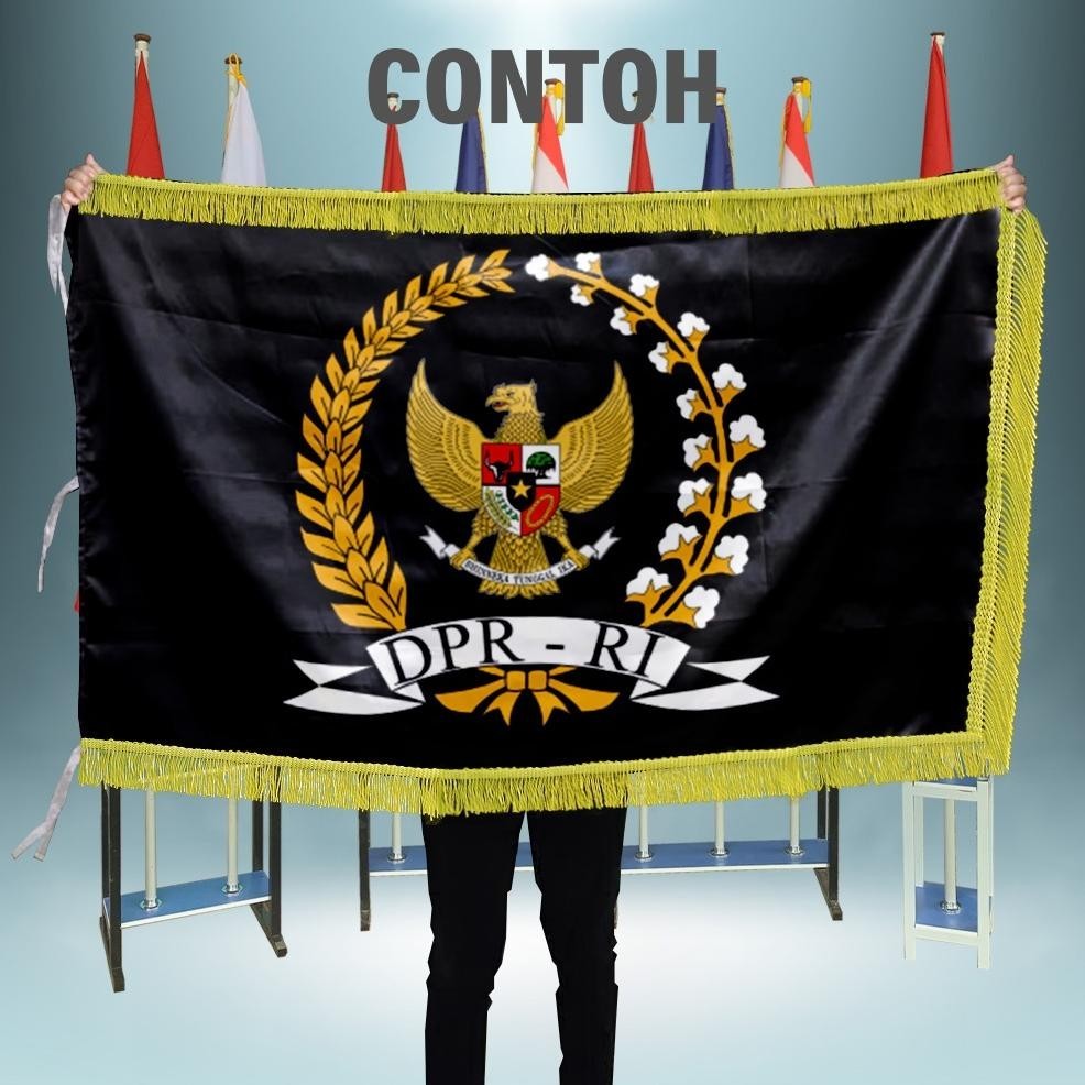 Jual hwnn - cetak bendera rumbai renda custom - 1 sisi, karang taruna ...