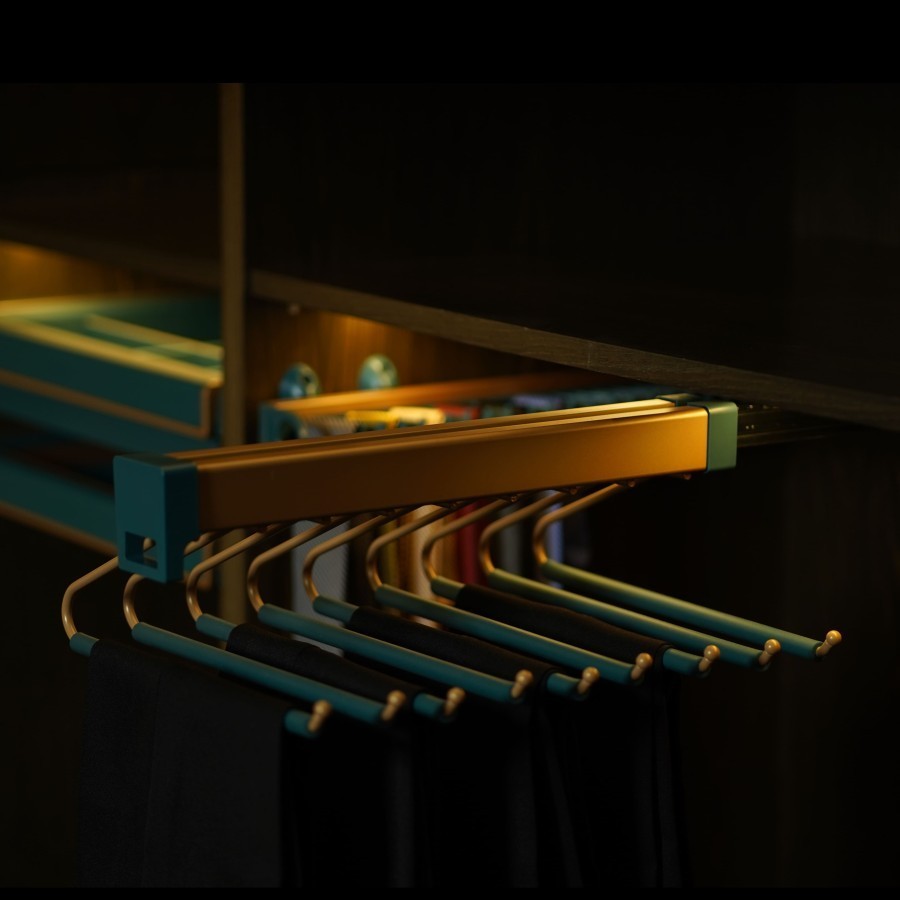Jual Rak Gantung Tarik Pakaian lipat Bottega Top Mounted Pants Rack ...