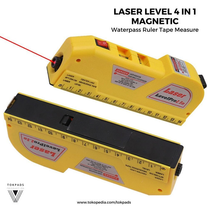 Jual Produk Laser Level Meter Pro Magnetic 4in1 Penggaris Waterpass ...