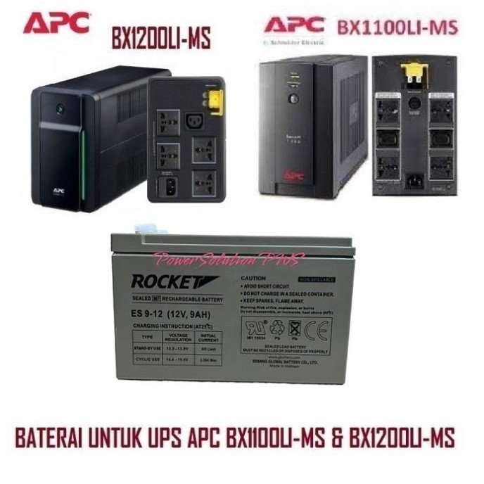 Jual ROCKET 12V 9 Ah Battery UPS APC RBC untuk Back up 2200 2000 1600 ...