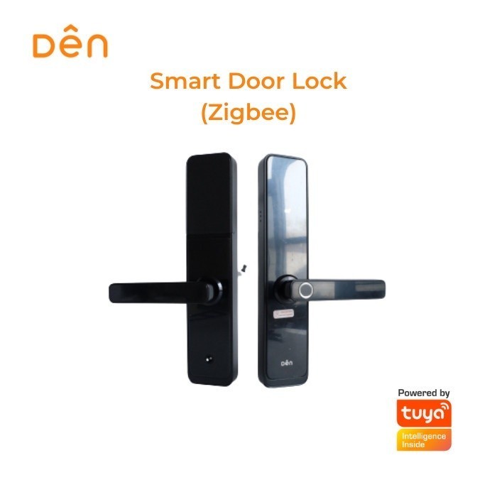 Jual Den Smart Home Zigbee Reversible Smart Door Lock 5-in-1 Unlock ...