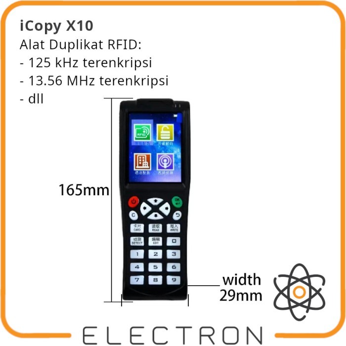 Jual iCopy X10 RFID NFC Copier Duplicator Alat Duplikat Kartu Akses NFC ...