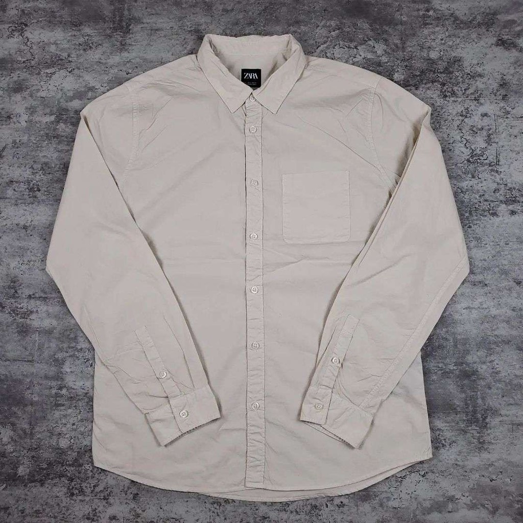 Jual Kemeja ZARA MAN Cotton K092 Size L Shopee Indonesia