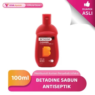 Betadine Sabun Antiseptik untuk Membersihkan Luka (100 ml)