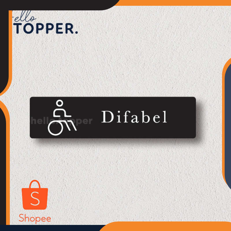 Jual Promo Akrilik Sign Board Label Signage UV Print - Toilet Restroom ...