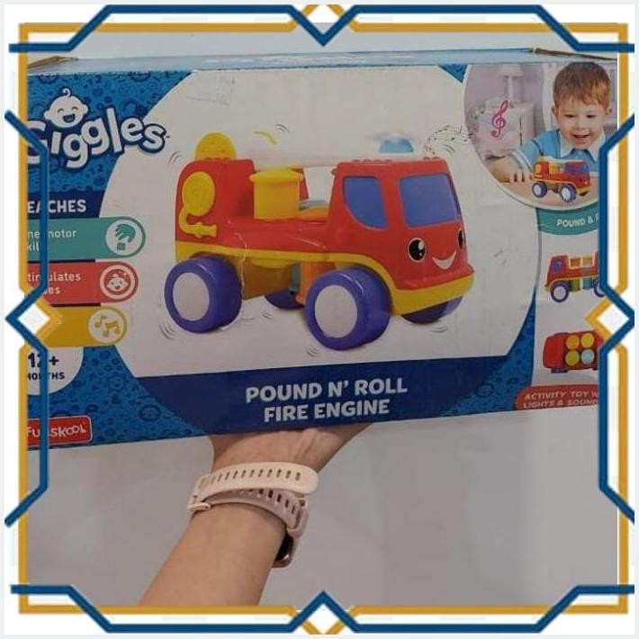 Jual [SHI] GIGGLES POUND AND ROLL FIRE ENGINE NEW ORI FUNSKOOL BABY ...