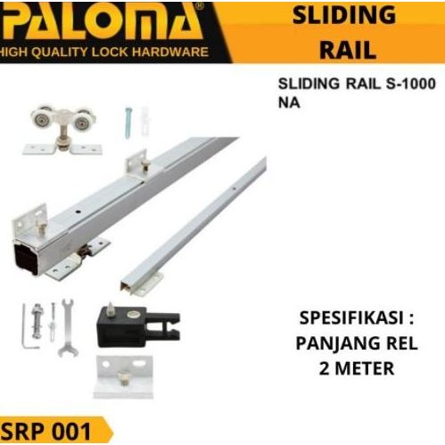 Jual Sliding Rel Rail Paloma Pintu Geser Srp 001 Panjang 2 Meter Per ...