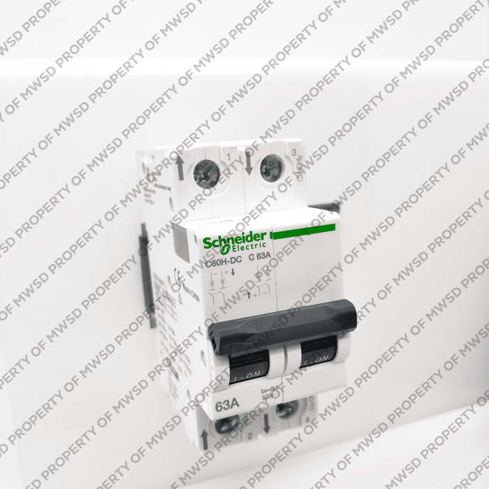 Disjoncteur Schneider C60H-DC 2P 63A - Pour Courant Continu - Occasion Garanti