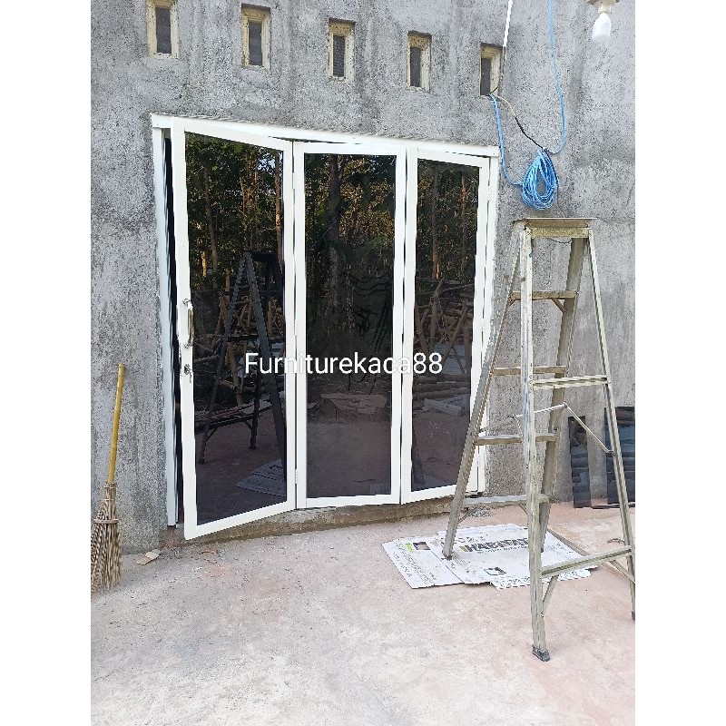 Jual Pintu Lipat Aluminium Kaca Riben | Shopee Indonesia