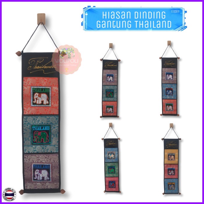 Jual UT650 Pajangan Hiasan Dinding Thailand Tempat Surat Payet Gajah ...