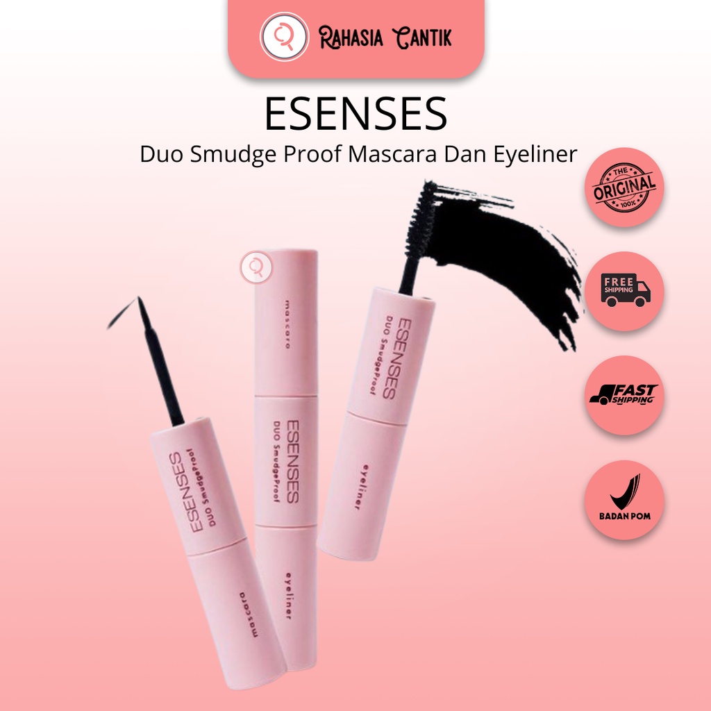 Jual ESENSES Duo Smudge Proof Mascara Dan Eyeliner 20g Shopee Indonesia
