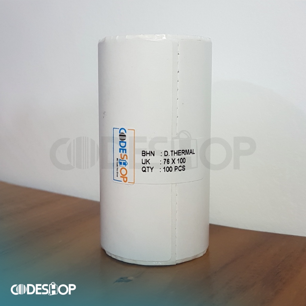 Jual 1 Slop Isi 6 Label Barcode 76 x 100 Direct Thermal 76x100mm 100 ...