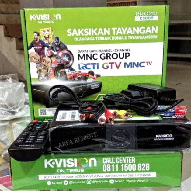 Jual Receiver Parabola KVision Bromo C2000 HD C Band Support MNC