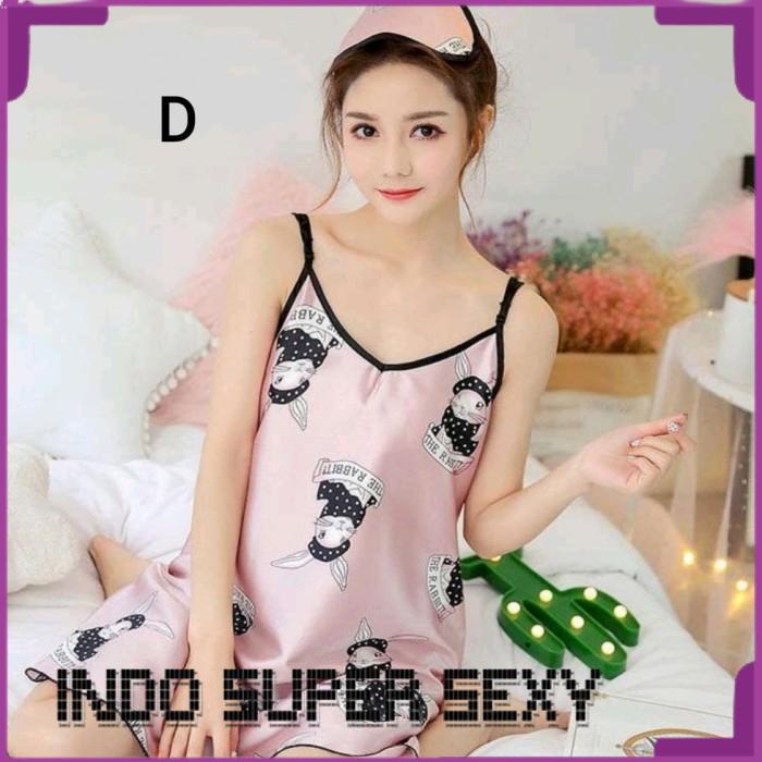 Jual Baju Tidur Sexy Terusan Dress Saten Silk Premium Import Terjamin