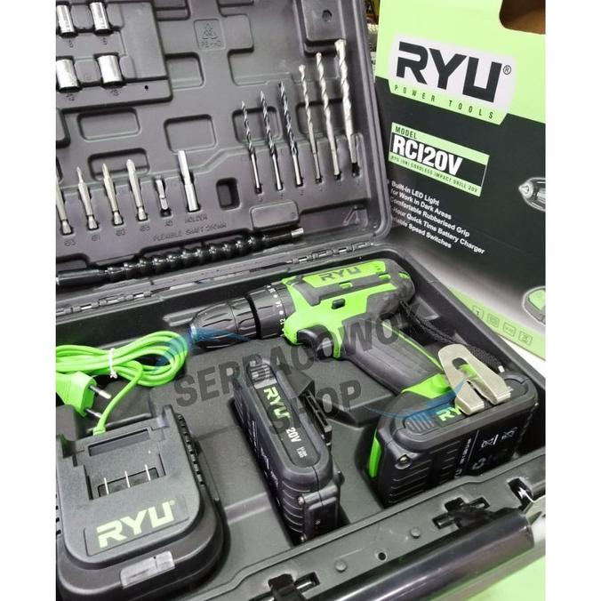 Jual Mesin Bor Cordless Impact Drill Ryu Rci20 V Mesin Bor Charge ...