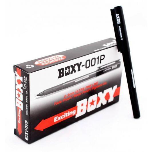 Jual PULPEN BALLPOINT HITAM - BOXY 001P | Shopee Indonesia