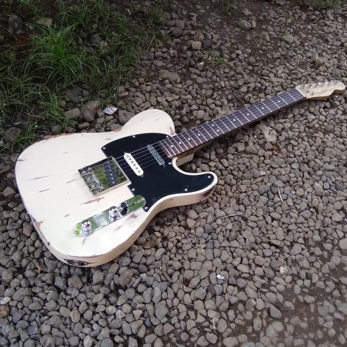 Jual Gitar Fender Telecaster Nashville Vintage White Relic | Shopee ...