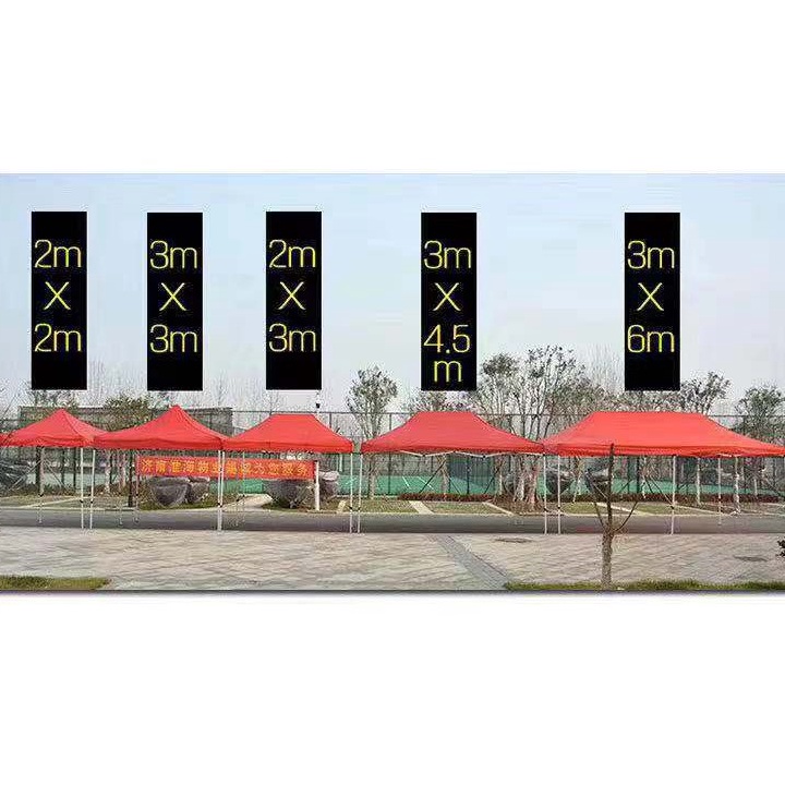 Jual HARGA SPESIAL Terpal Atap Tenda Polyester Import Lipat 2x2 3x3 ...