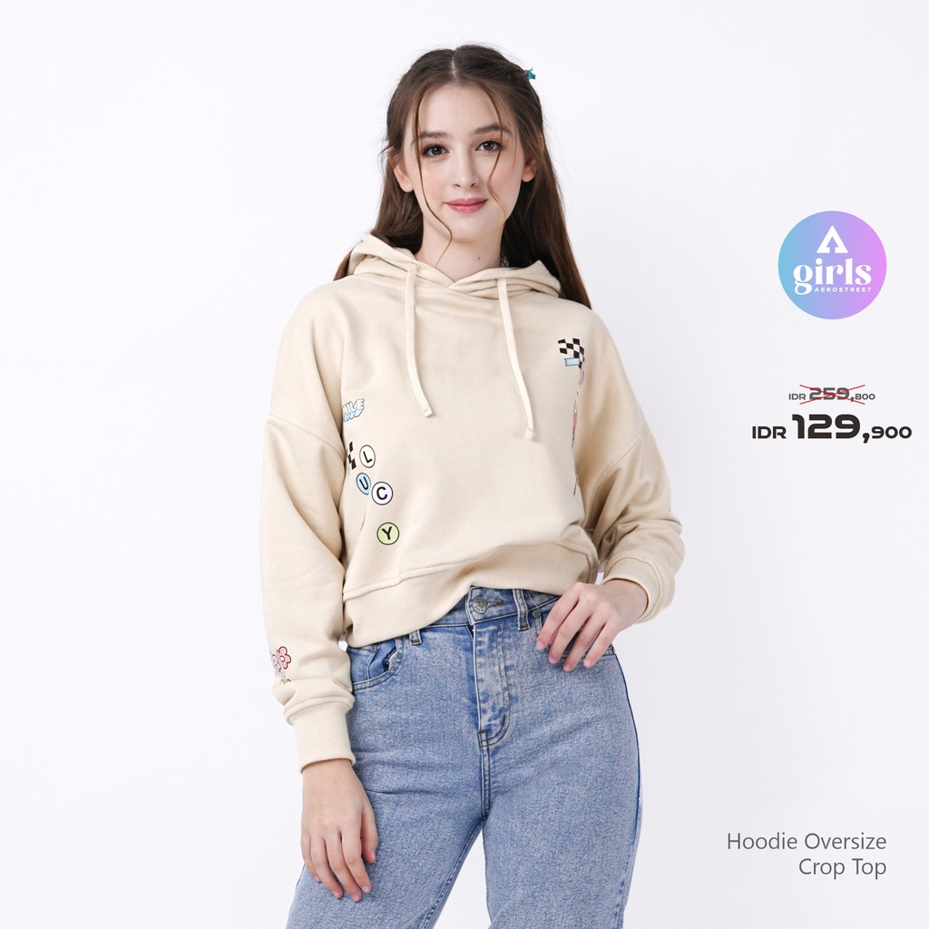 Honey crop cheap top hoodie