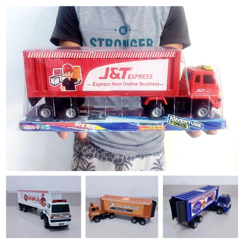 Jual Mainan Truk Kontainer Sicepat Lalamove - Mobil Box Ekspedisi Anak ...