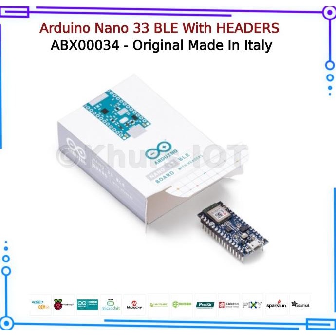 Jual Arduino Nano 33 Ble With Headers Abx00034 Original Made In Italy Shopee Indonesia 0507