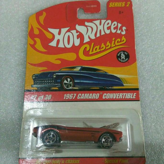 Hot Wheels Classics Serie 2 – 1967 Camaro Cabrio Argento (Modello #7 Di 30)