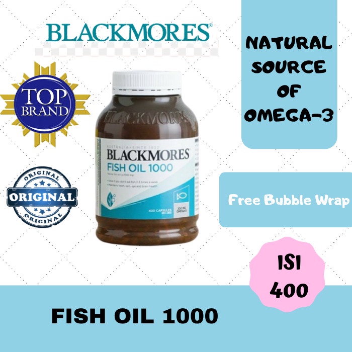 Jual Blackmores Fish Oil Isi 400 Kapsul Omega 3 Blackmore Latp575