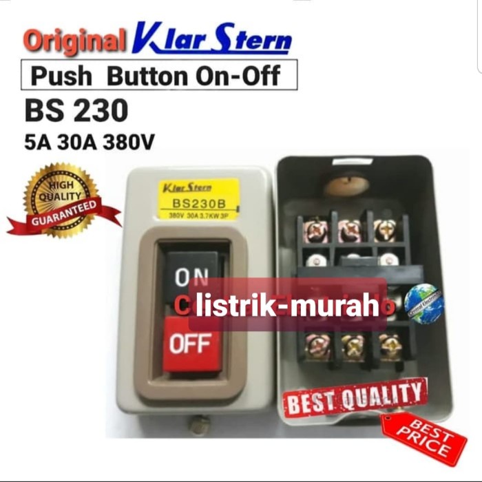 Jual Klarstern Bs Bs Push Button On Off P A Besi Bs Bagus