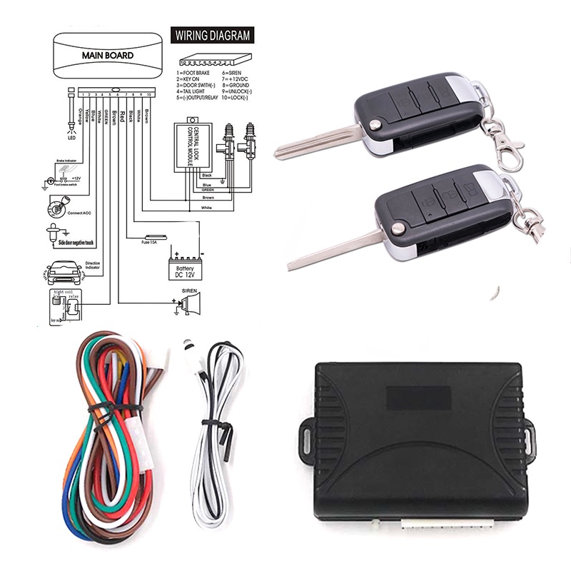 Jual for Honda Car Alarm System Auto Remote Central Kit Door Lock