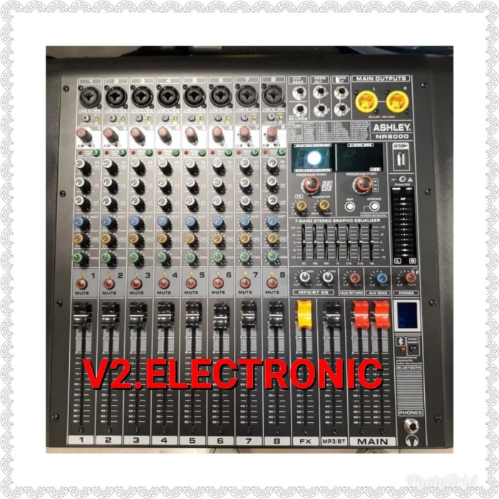 Jual Power Mixer Ashley NR8000 Profesional Power Amplifier [ 8 Channel