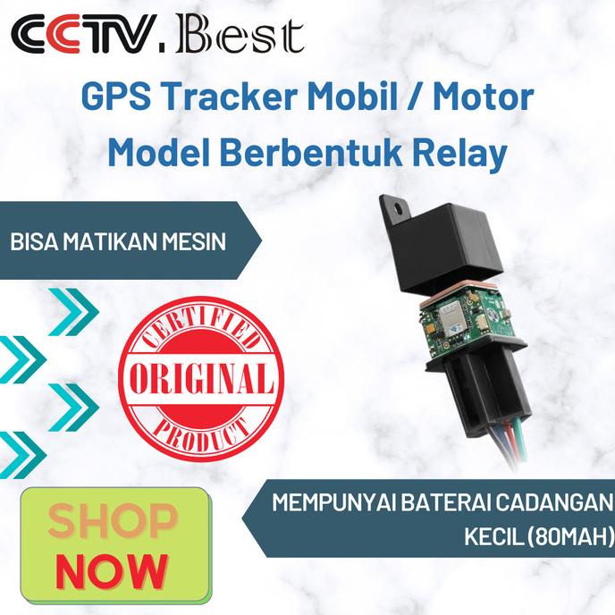 Jual GPS Tracker Mobil / Motor Model Berbentuk Relay Bisa Matikan Mesin