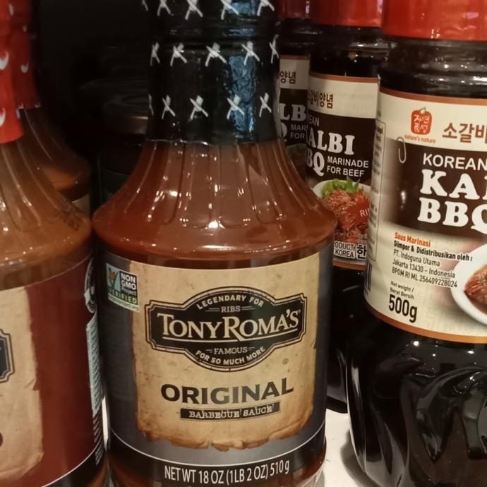 Jual Open Ds] Tony Roma S Bbq Original Sauce 510 Gr Barbecue Original Shopee Indonesia