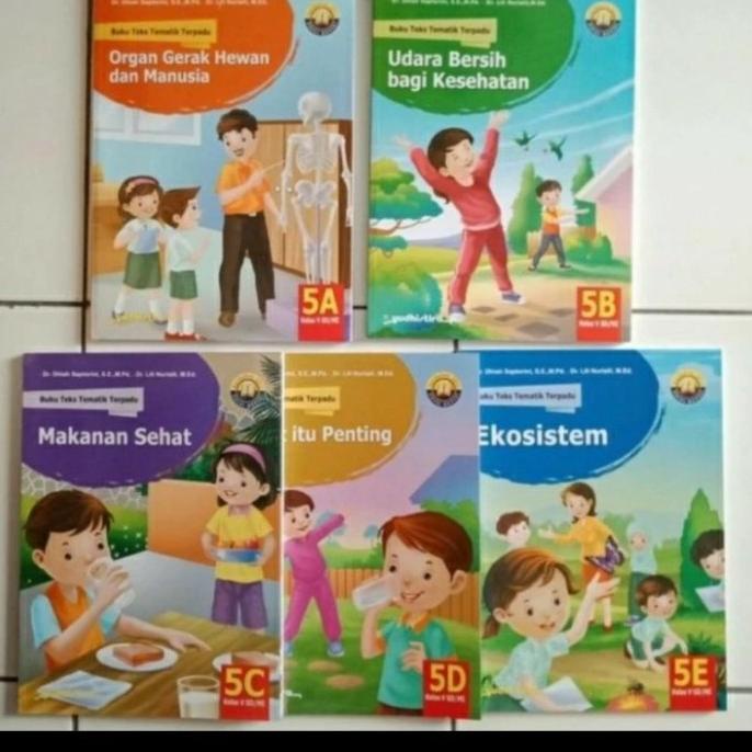 Jual Paket Buku SD Teks Tematik Terpadu Kelas 5 A B C D E Yudhistira ...