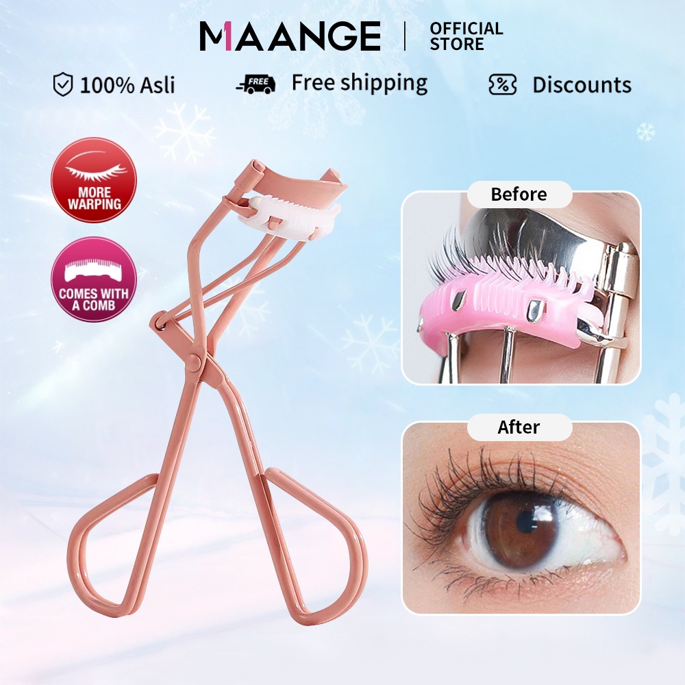 Jual Maange Penjepit Bulu Mata Sisir Long Lasting Metal Eyelash Curler