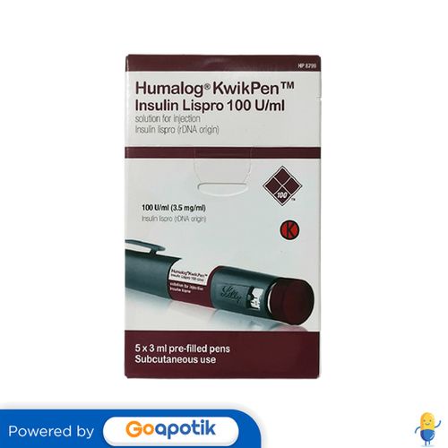 Jual Humalog Kwikpen Iu Ml Insulin Lispro Ml Box Kwikpen