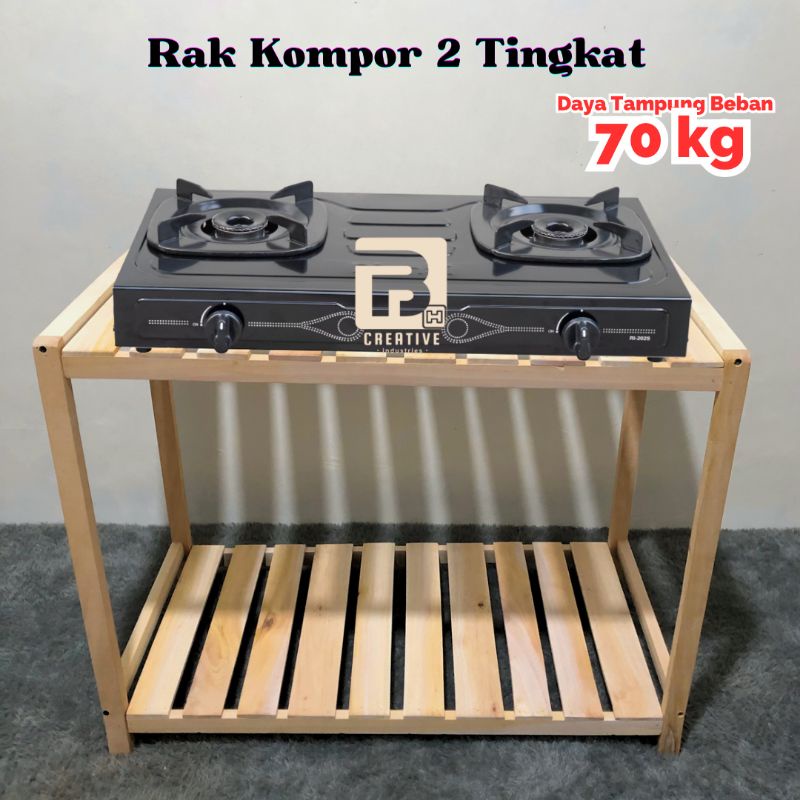 Jual Meja Kompor Gas 2 Tingkat Rak Kompor Serbaguna | Shopee Indonesia