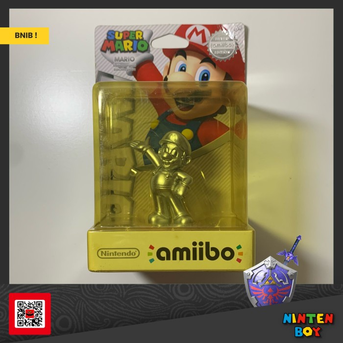 Jual Amiibo Super Mario Bros Mario Silver Edition Shopee Indonesia