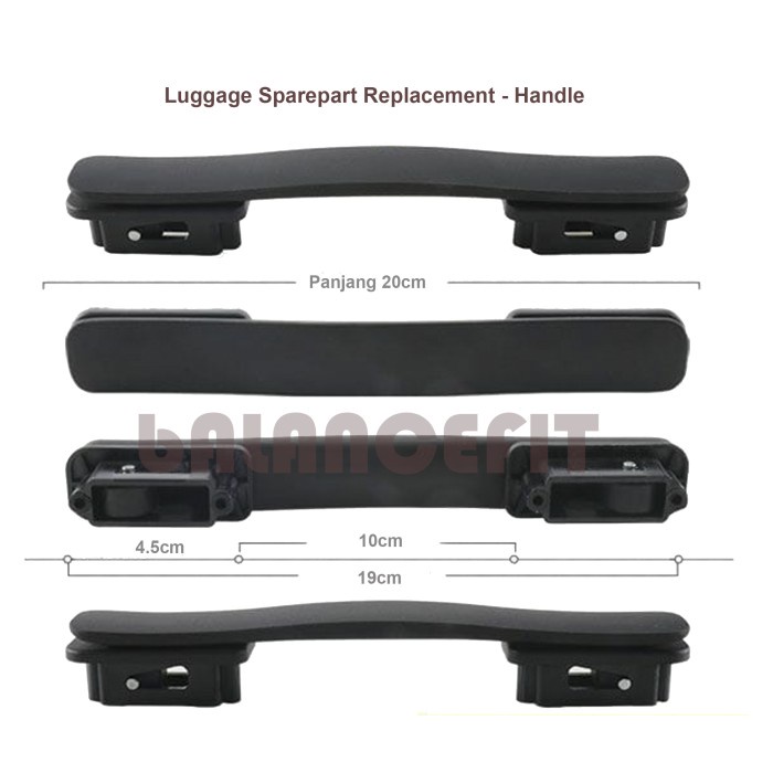 Jual Handle Koper premium handle Tanam Lojel Strap Koper Bahan Karet ...