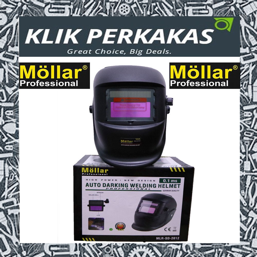 Jual Helm las otomatis topeng kedok las auto dark welding helmet Mollar ...