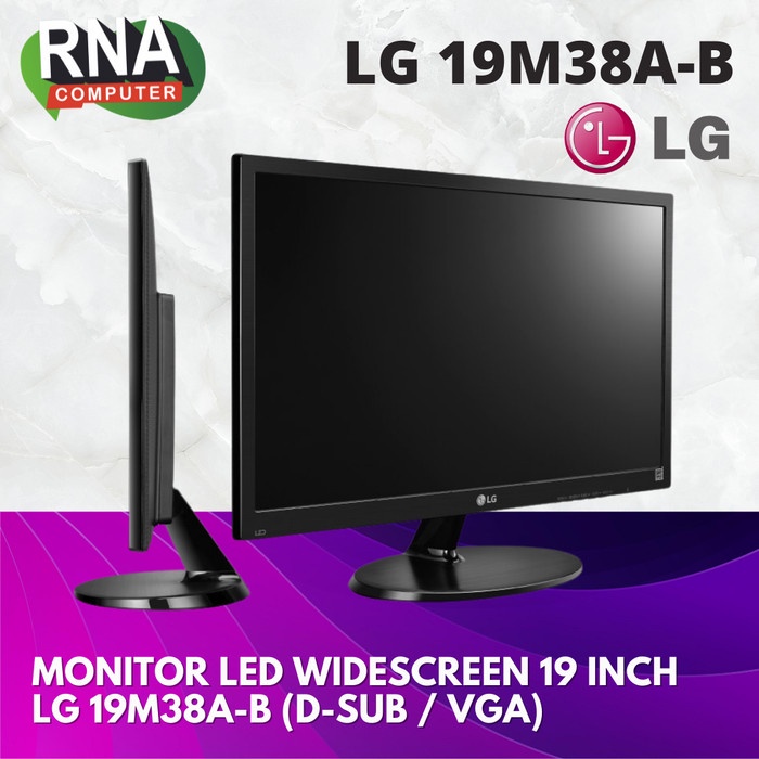 Jual Monitor LED Widescreen 19 Inch LG 19M38A-B (D-Sub / VGA) | Shopee ...