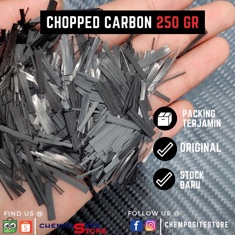 Jual Ready Stock Carbon Forged Chopped Serat Carbon Fiber Chopped Forged Mm Gr Karbon