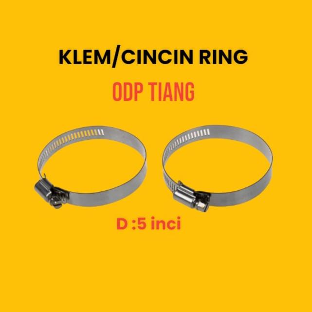 Jual Klem Tiang Odp/Cincin Ring 5 Inci/Clamring Besi Pengikat Odp Fiber ...